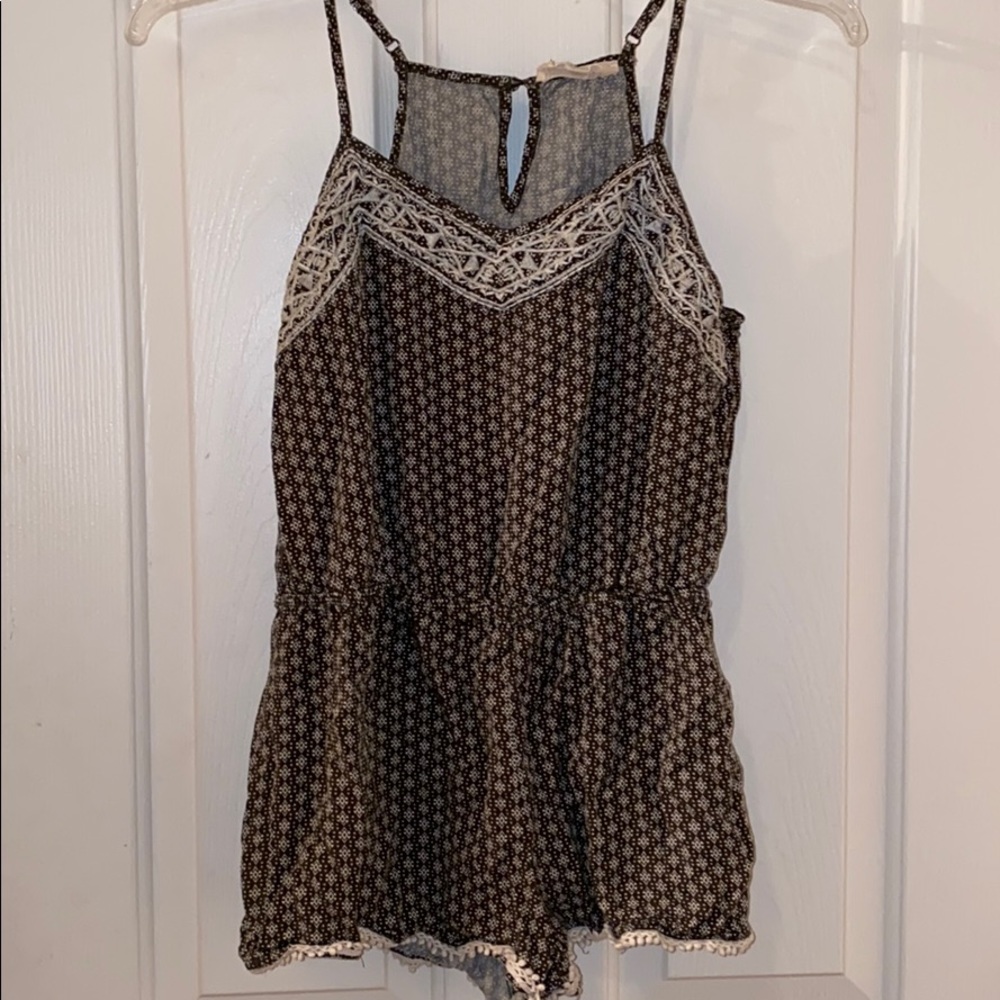 Embroidered Aztec design romper